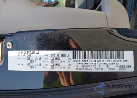 2008 Dodge Grand Caravan Se z USA, uszkodzony, nr VIN 1D8HN44H78B181742